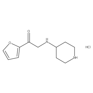 1-(Furan-2-yl)-2-(piperidin-4-ylamino)ethanone hydrochloride Structure
