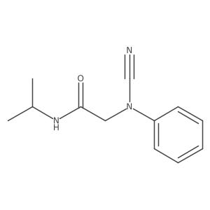2-[cyano(phenyl)amino]-N-(propan-2-yl)acetamide Structure