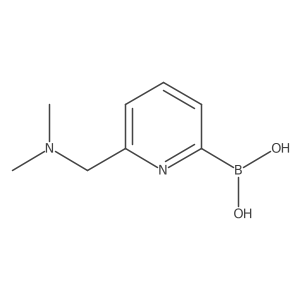 [6-[(Dimethylamino)methyl]pyridin-2-yl]boronic acid结构式