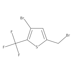 3-Bromo-5-(bromomethyl)-2-(trifluoromethyl)thiophene Structure