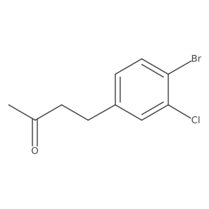 4-(4-Bromo-3-chlorophenyl)butan-2-one结构式
