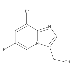 (8-Bromo-6-fluoroimidazo[1,2-a]pyridin-3-yl)methanol Structure