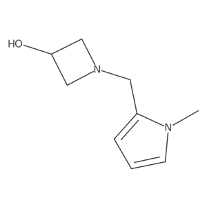 1-((1-methyl-1H-pyrrol-2-yl)methyl)azetidin-3-ol结构式