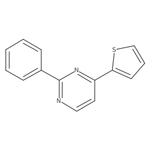 Pyrimidine, 2-phenyl-4-(2-thienyl)-结构式