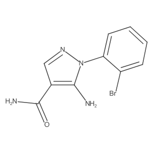 5-Amino-1-(2-bromophenyl)-1H-pyrazole-4-carboxamide Structure