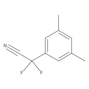 (3,5-Dimethylphenyl)(difluoro)acetonitrile Structure