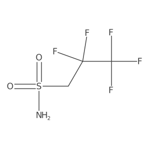 2,2,3,3,3-Pentafluoropropane-1-sulfonamide结构式