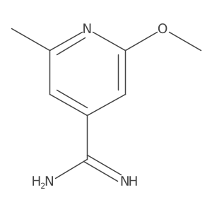 2-Methoxy-6-methylisonicotinimidamide结构式