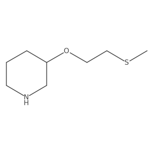 3-[2-(Methylsulfanyl)ethoxy]piperidine Structure