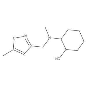 2-{Methyl[(5-methyl-1,2-oxazol-3-yl)methyl]amino}cyclohexan-1-ol结构式