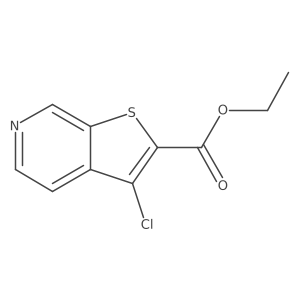 Ethyl 3-chlorothieno[2,3-c]pyridine-2-carboxylate结构式