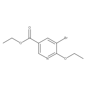 Ethyl 5-bromo-6-ethoxynicotinate结构式