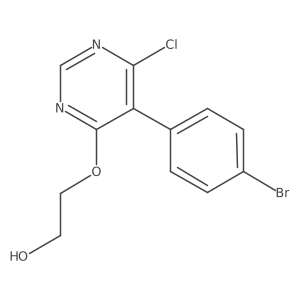 Ethanol,2-[[5-(4-bromophenyl)-6-chloro-4-pyrimidinyl]oxy]- Structure