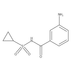 3-Amino-N-(cyclopropylsulfonyl)benzamide结构式
