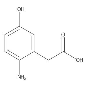 2-(2-Amino-5-hydroxyphenyl)acetic acid Structure