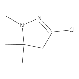3-Chloro-1,5,5-trimethyl-4,5-dihydro-1H-pyrazole结构式