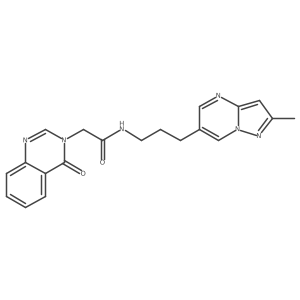 N-(3-(2-methylpyrazolo[1,5-a]pyrimidin-6-yl)propyl)-2-(4-oxoquinazolin-3(4H)-yl)acetamide Structure