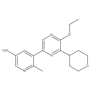5-(5-Ethoxy-6-morpholin-4-ylpyrazin-2-yl)-6-methylpyridin-3-amine Structure