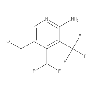 (6-Amino-4-(difluoromethyl)-5-(trifluoromethyl)pyridin-3-yl)methanol Structure