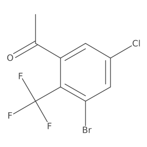 3'-Bromo-5'-chloro-2'-(trifluoromethyl)acetophenone Structure
