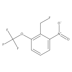 1-Fluoromethyl-2-nitro-6-(trifluoromethoxy)benzene结构式
