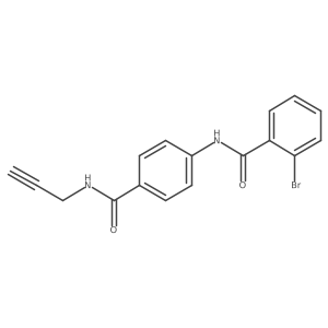 4-(2-Bromophenylcarbonylamino)-N-(2-propyne-1-yl)benzamide结构式