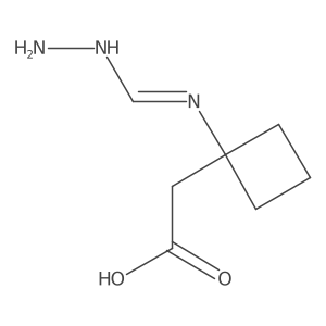 1-[(Aminoiminomethyl)amino]cyclobutaneacetic acid Structure