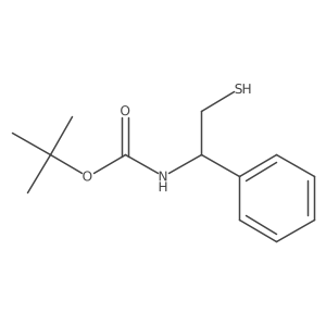 tert-butyl N-(1-phenyl-2-sulfanylethyl)carbamate Structure