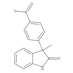 3-Methyl-3-(4-nitrophenyl)indolin-2-one Structure