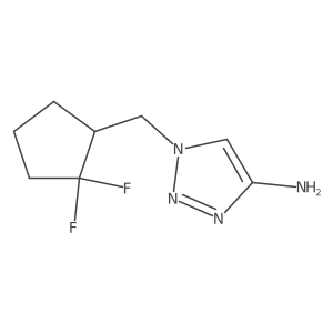 1-[(2,2-Difluorocyclopentyl)methyl]-1H-1,2,3-triazol-4-amine Structure