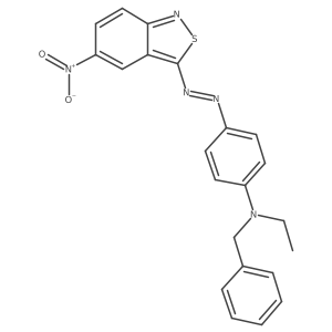 N-Ethyl-N-[4-[2-(5-nitro-2,1-benzisothiazol-3-yl)diazenyl]phenyl]benzenemethanamine Structure