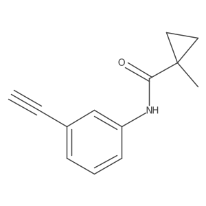 N-(3-ethynylphenyl)-1-methylcyclopropane-1-carboxamide结构式