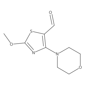 2-Methoxy-4-(morpholin-4-yl)-1,3-thiazole-5-carbaldehyde结构式