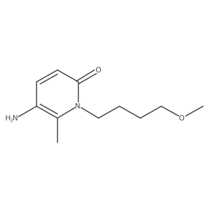 5-Amino-1-(4-methoxybutyl)-6-methyl-1,2-dihydropyridin-2-one结构式