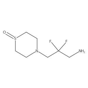 4-(3-Amino-2,2-difluoropropyl)-1lambda4-thiomorpholin-1-one Structure
