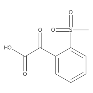 2-(2-Methanesulfonylphenyl)-2-oxoacetic acid Structure