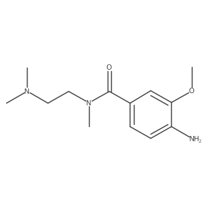 4-amino-N-[2-(dimethylamino)ethyl]-3-methoxy-N-methylbenzamide结构式