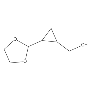 Cyclopropanemethanol, 2-(1,3-dioxolan-2-yl)-, (1S,2S)-结构式