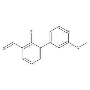 2-Fluoro-3-(2-methoxypyridin-4-yl)benzaldehyde结构式
