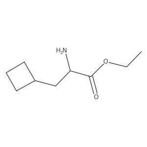 (R)-Ethyl 2-amino-3-cyclobutylpropanoate Structure