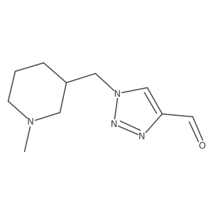 1-((1-methylpiperidin-3-yl)methyl)-1H-1,2,3-triazole-4-carbaldehyde Structure