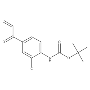 tert-butyl N-[2-chloro-4-(prop-2-enoyl)phenyl]carbamate Structure