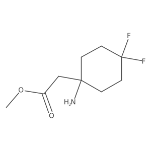 Methyl 2-(1-amino-4,4-difluorocyclohexyl)acetate结构式