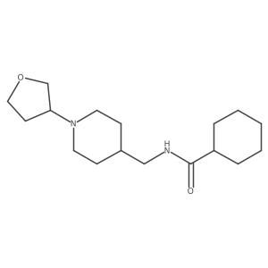 N-((1-(tetrahydrofuran-3-yl)piperidin-4-yl)methyl)cyclohexanecarboxamide结构式
