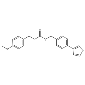N-(4-(furan-3-yl)benzyl)-3-(4-methoxyphenyl)propanamide结构式