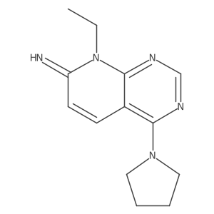 8-ethyl-4-(pyrrolidin-1-yl)pyrido[2,3-d]pyrimidin-7(8H)-imine Structure
