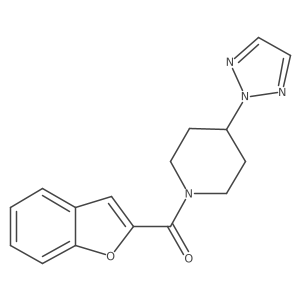 (4-(2H-1,2,3-triazol-2-yl)piperidin-1-yl)(benzofuran-2-yl)methanone Structure
