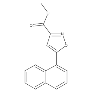 Methyl 5-(naphthalen-1-yl)isoxazole-3-carboxylate Structure
