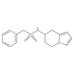 1-phenyl-N-(4,5,6,7-tetrahydropyrazolo[1,5-a]pyridin-5-yl)methanesulfonamide Structure