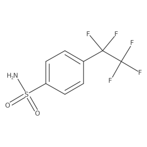 4-(1,1,2,2,2-Pentafluoroethyl)benzene-1-sulfonamide结构式
